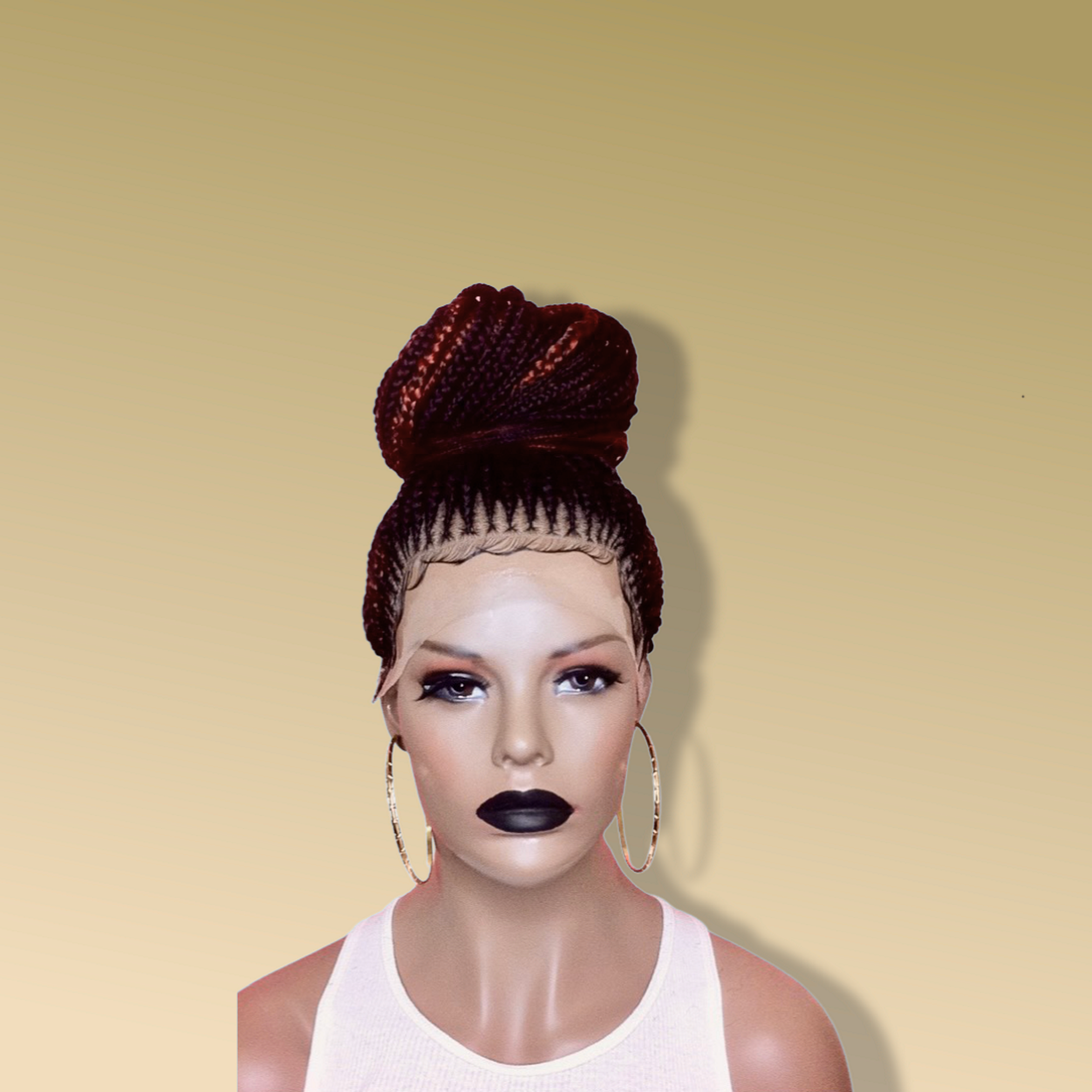 Feed In Braided Ponytail Wig