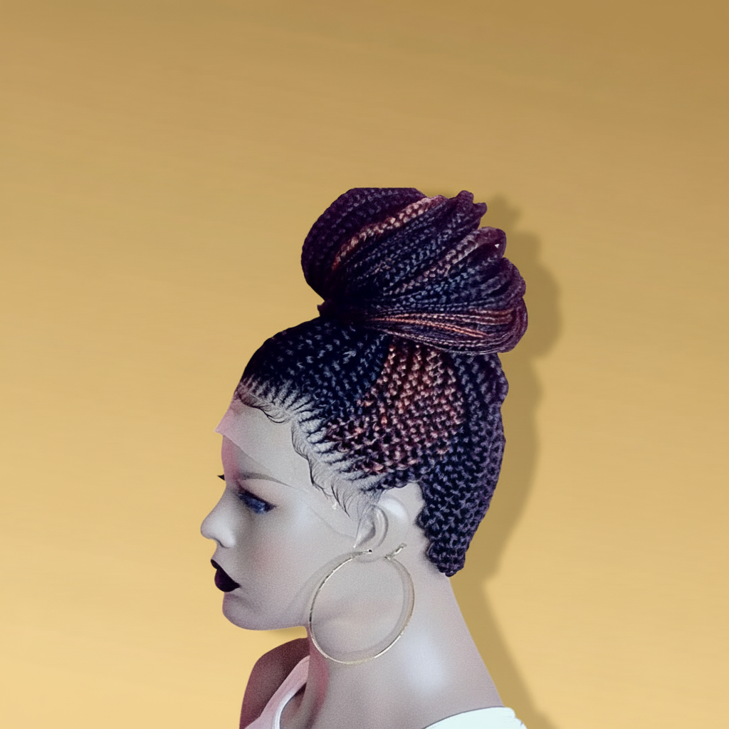 Feed In Braided Ponytail Wig