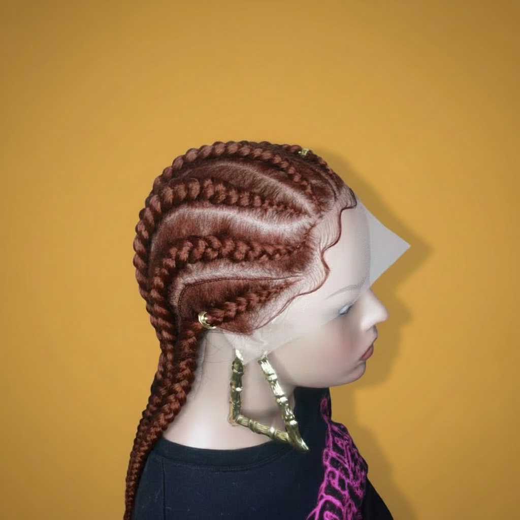 Reddish Brown Stitch Braid - Clean